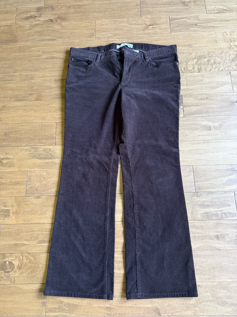 Joe Fresh Chocolate Brown Bootcut Corduroy Pants